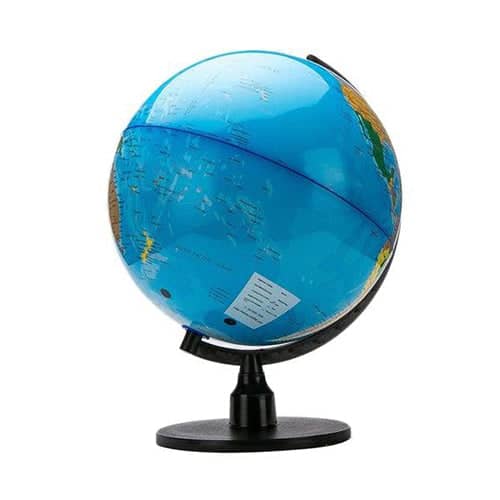 Blue Globe - Black Stand