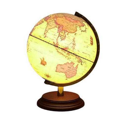 Illuminated Globe - Antique - World/Earth
