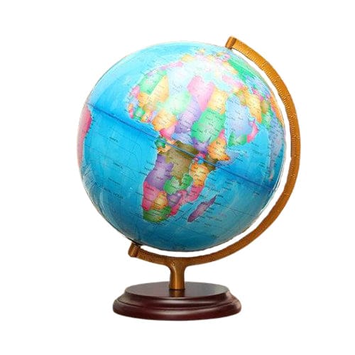 Illuminated Globe (Wood Base) - World/Earth