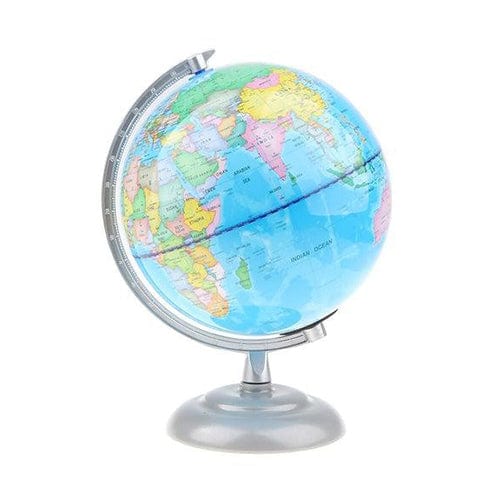 Illuminated Globe (Silver Support) - World/Earth