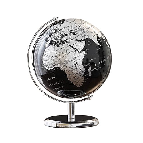 Metal Globe (Black & Silver)