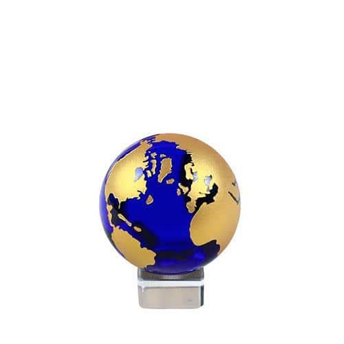 Glass Globe - Blue And Gold