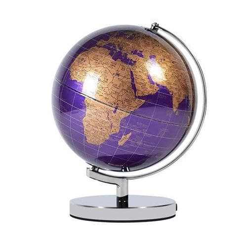 Chromed Metal Globe (Violet)