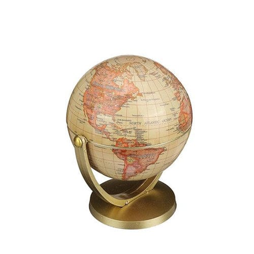 Rotating Globe Small - Antique Style - World/Earth